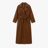 Paulina | Suede Coat - Fine Fabric, Classic Cut