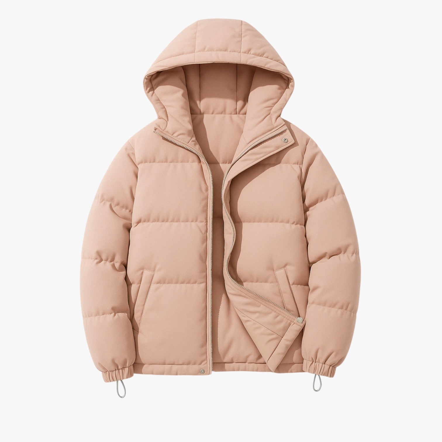 Emery | Afslappet hættetrøje med lynlås - Ubesværet stil til hverdag - Lyserød - Jackets - {{ product_tags }