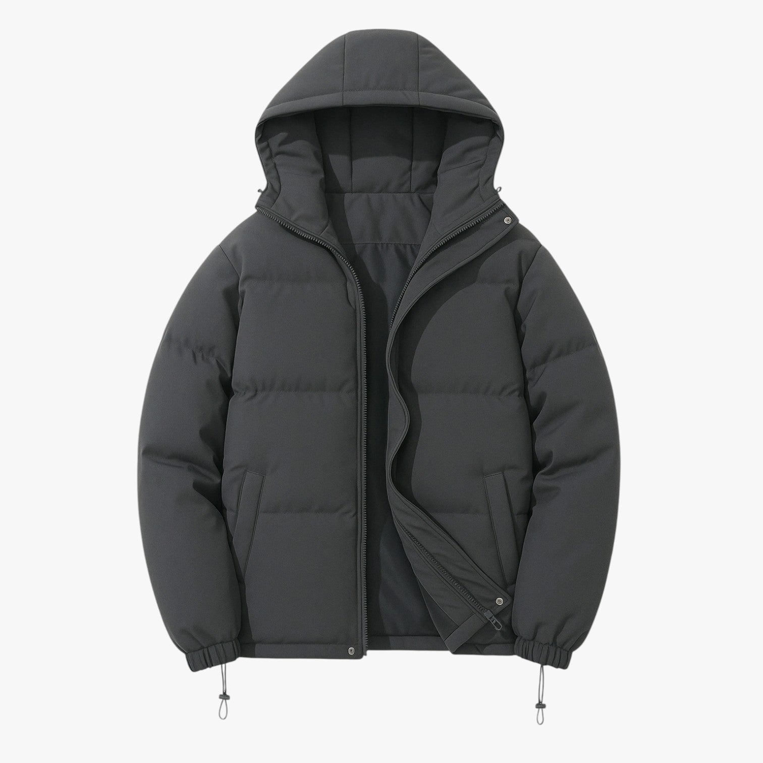 Emery | Afslappet hættetrøje med lynlås - Ubesværet stil til hverdag - Mørkegrå - Jackets - {{ product_tags }