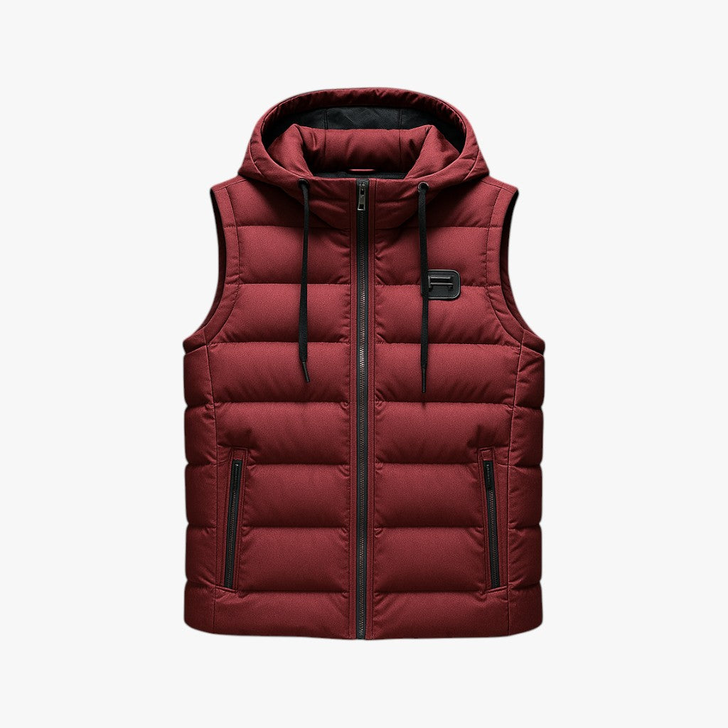Clément | Vintervest - Beskyttende tykkelse for velvære - Rød - coats - {{ product_tags }