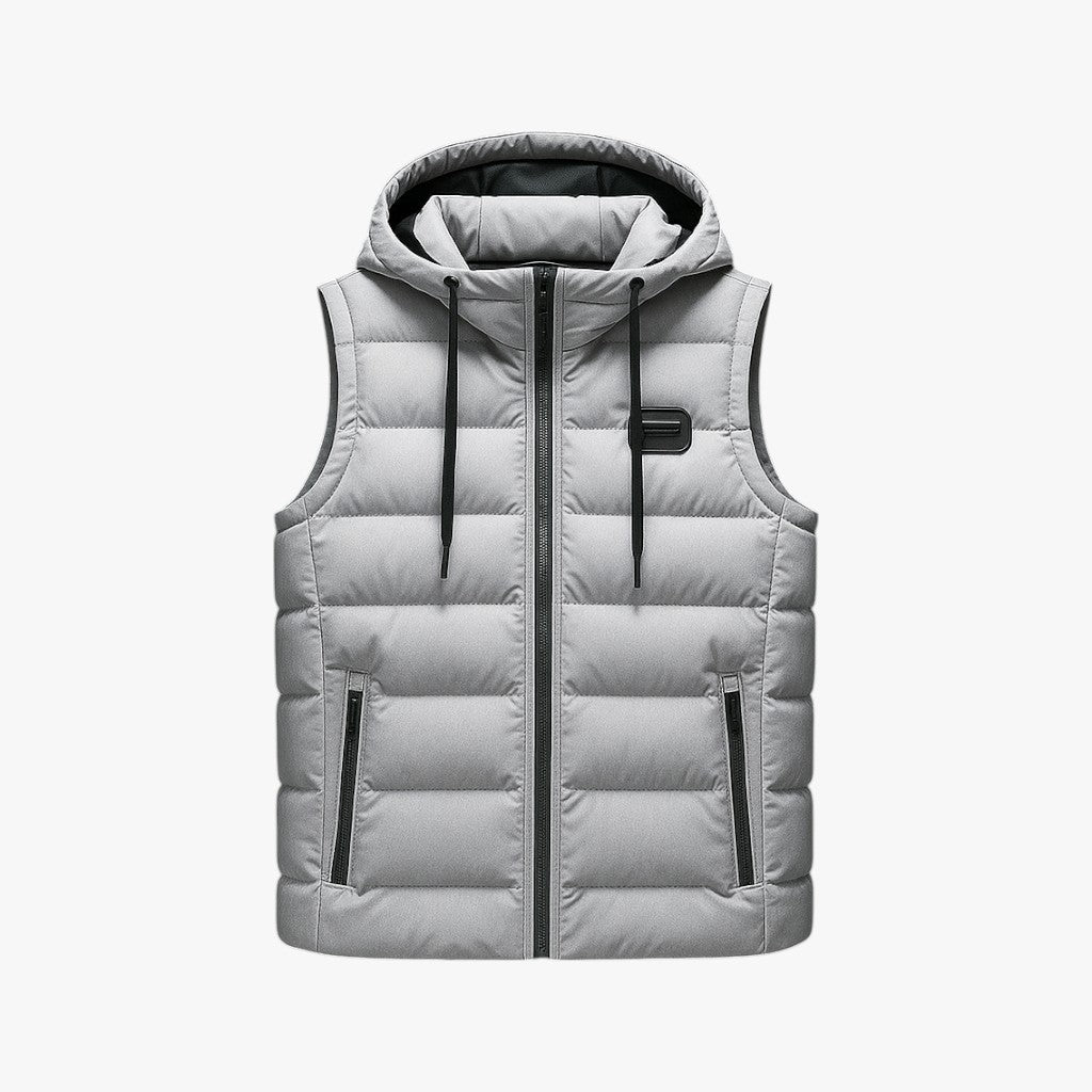 Clément | Vintervest - Beskyttende tykkelse for velvære - Grå - coats - {{ product_tags }