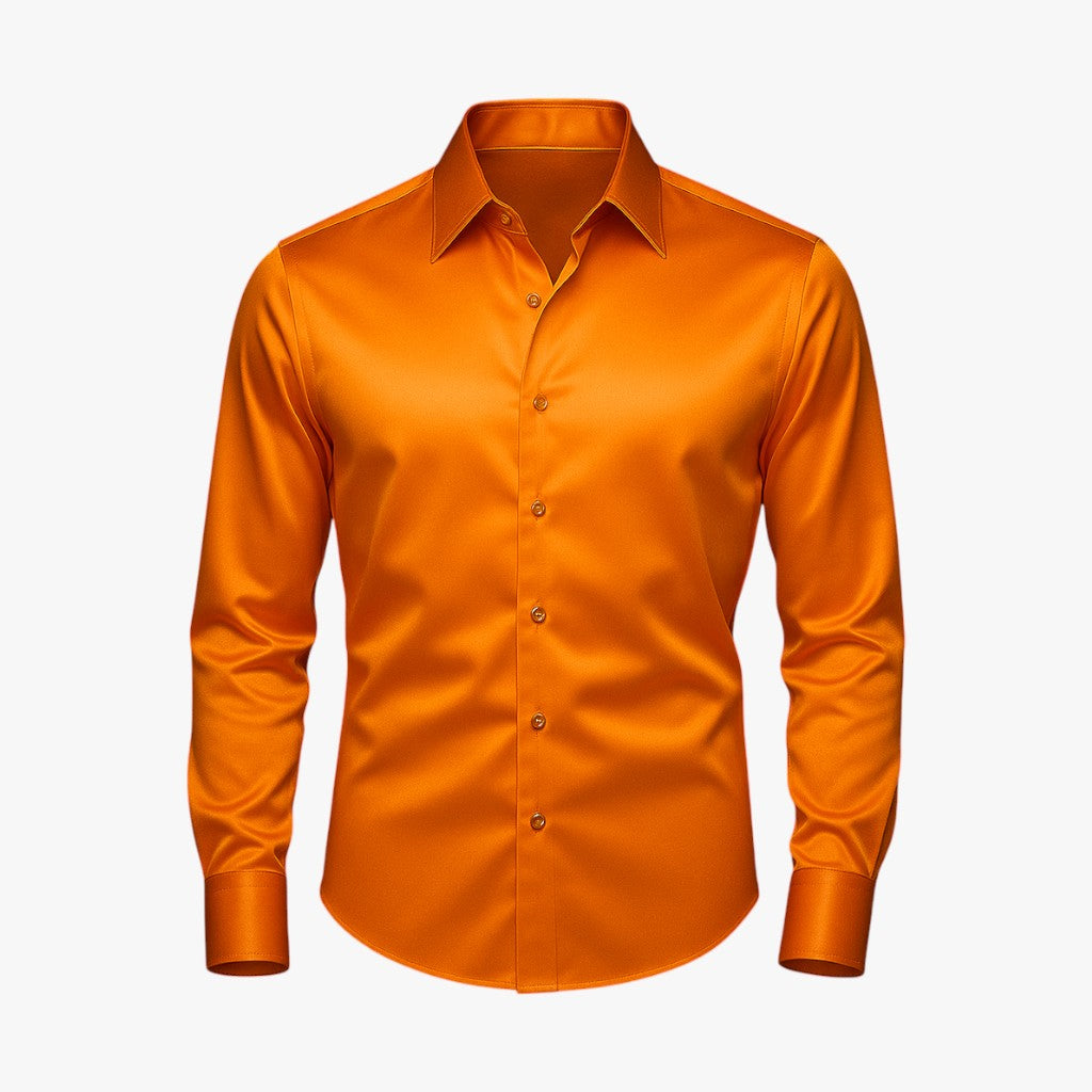 Gaël | Casual Chic Skjorte - Moderne Look, Førsteklasses Følelse - Orange - men's fashion - {{ product_tags }