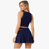 Tilde | Quick-drying pleated tennis skirt with high waist