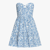 Lina | Floral Mini Dress with Tie Belt