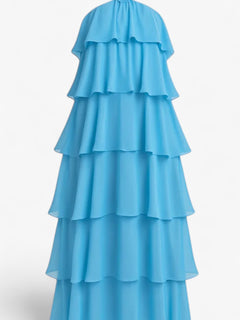 Isabeau | Turtleneck kjole med lagdelte 3D-blomster