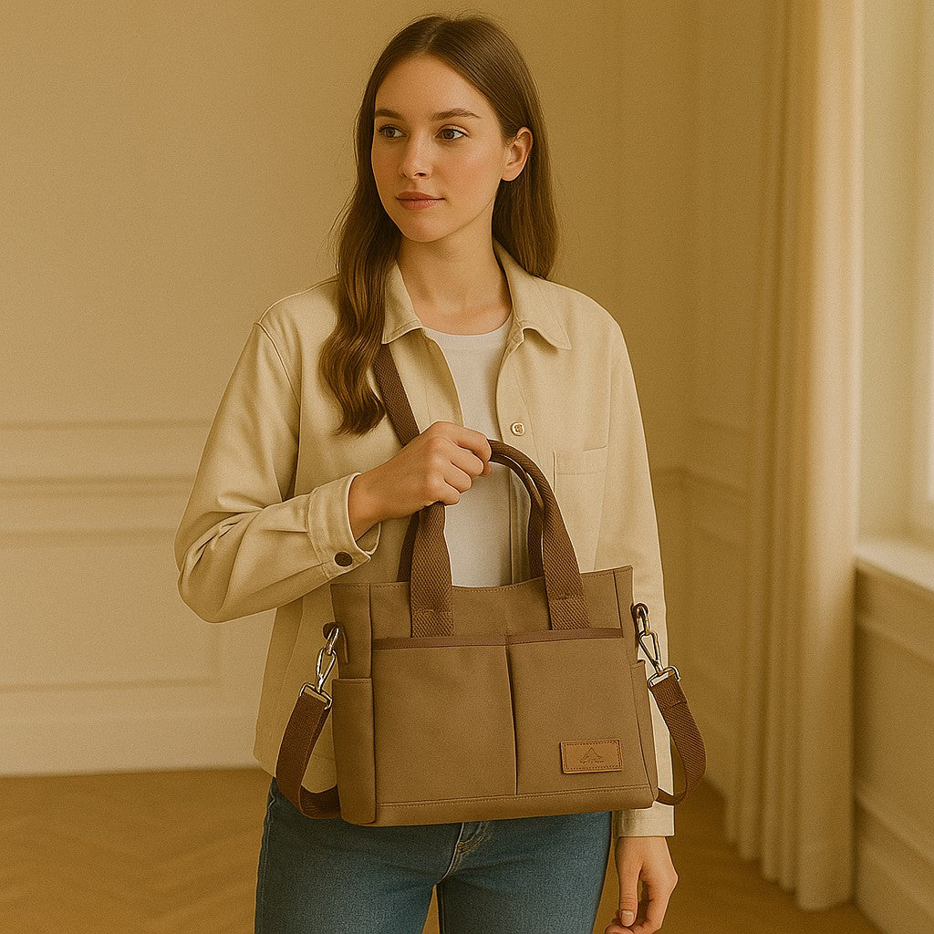 Rylee | Stor canvas skulder- og rejsetaske - - bags - {{ product_tags }