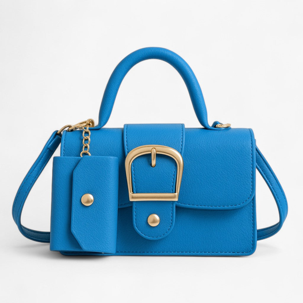 Håndtaske til kvinder med pung - Blå - bags - {{ product_tags }