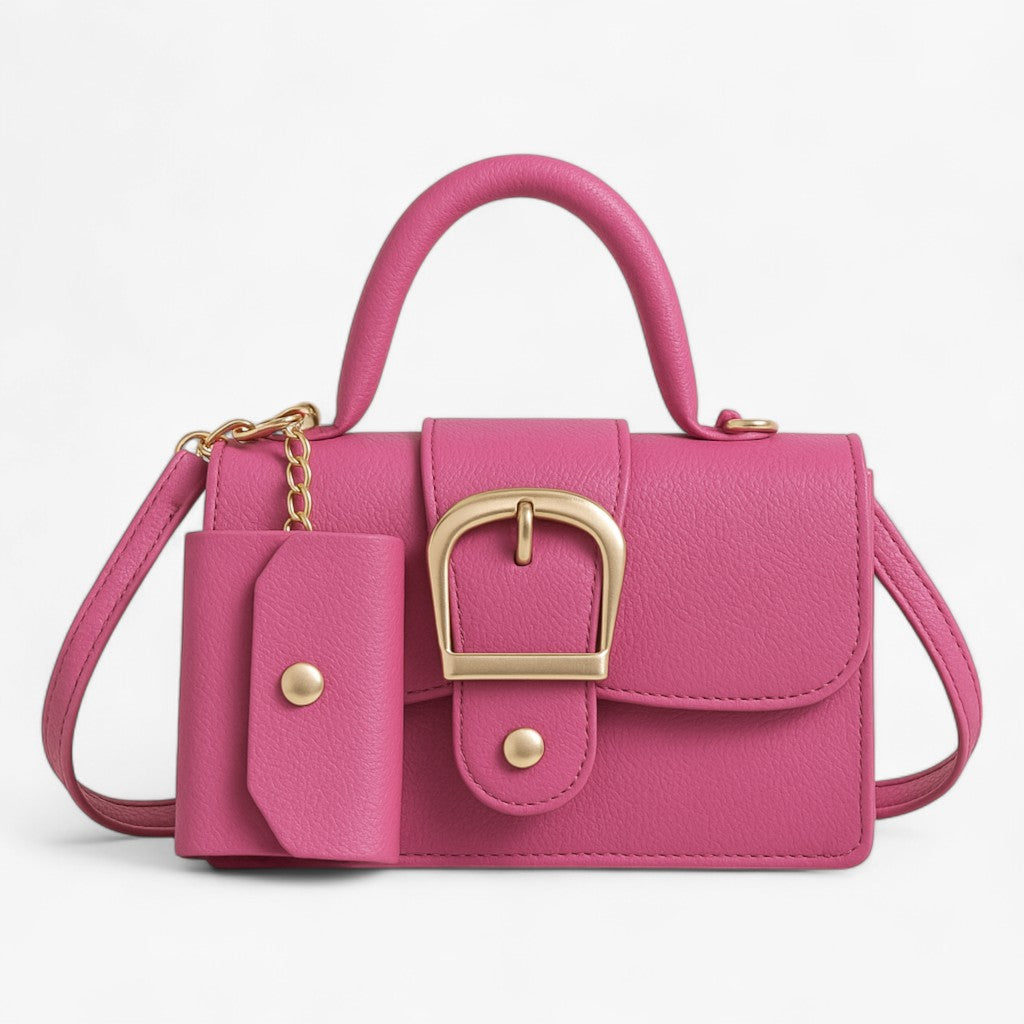 Håndtaske til kvinder med pung - Lyserød - bags - {{ product_tags }