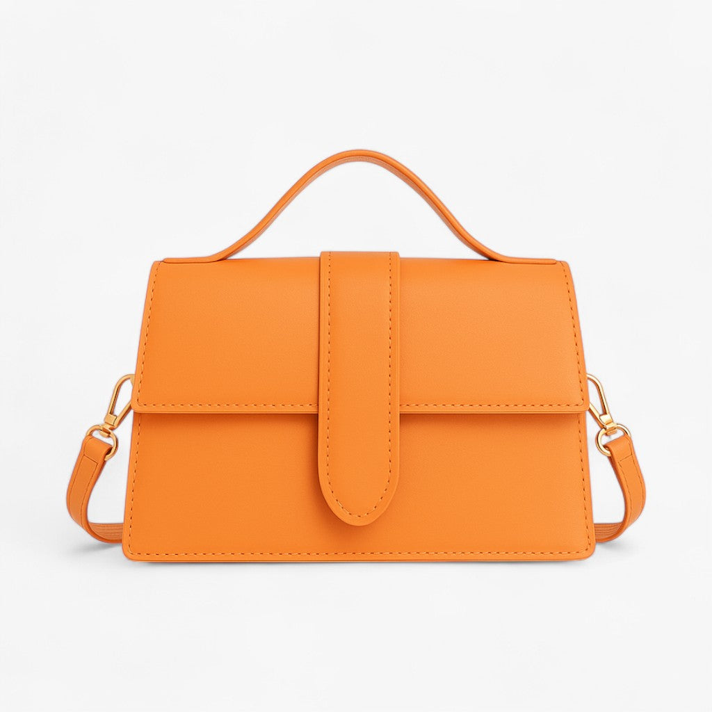 Divina | Luksuriøs farvet skuldertaske - Orange - bags - {{ product_tags }