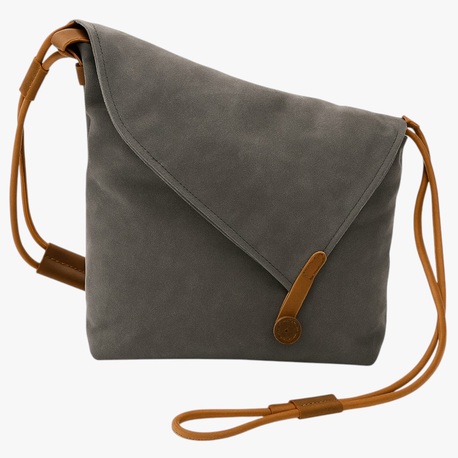 Rostro - Elegant skuldertaske i kanvas med læderremme - Rang - bags - {{ product_tags }