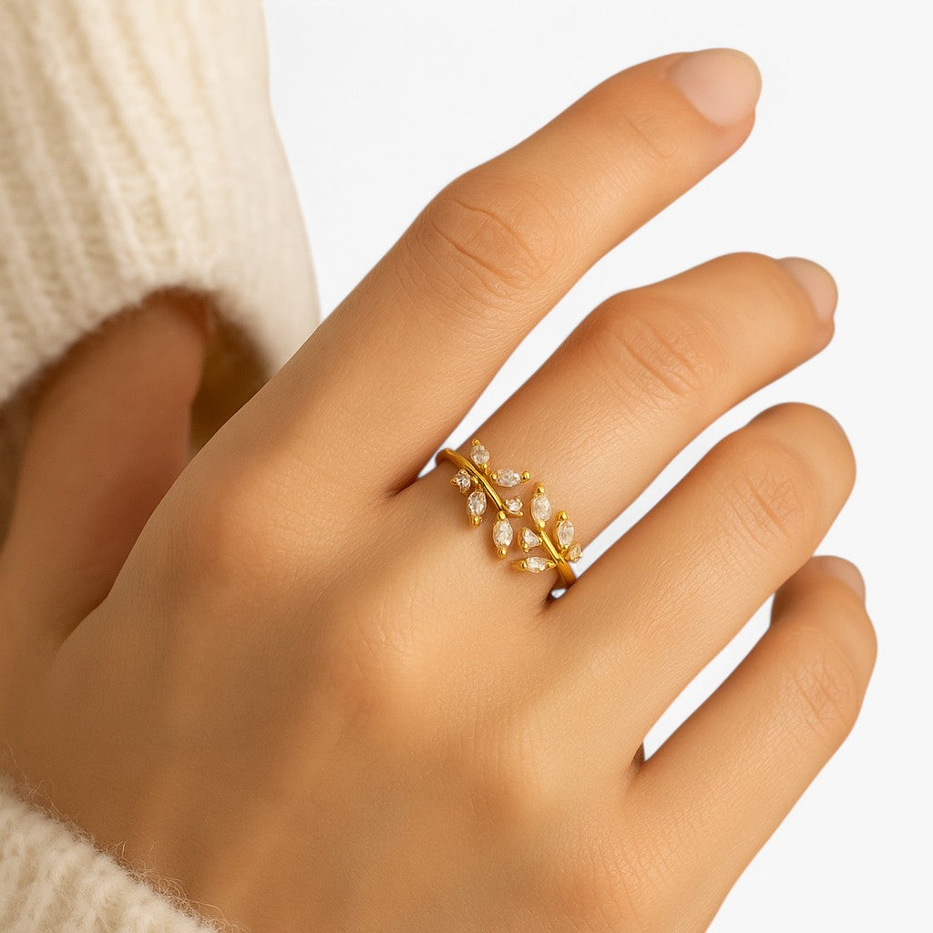 18K krystalring - - other - {{ product_tags }