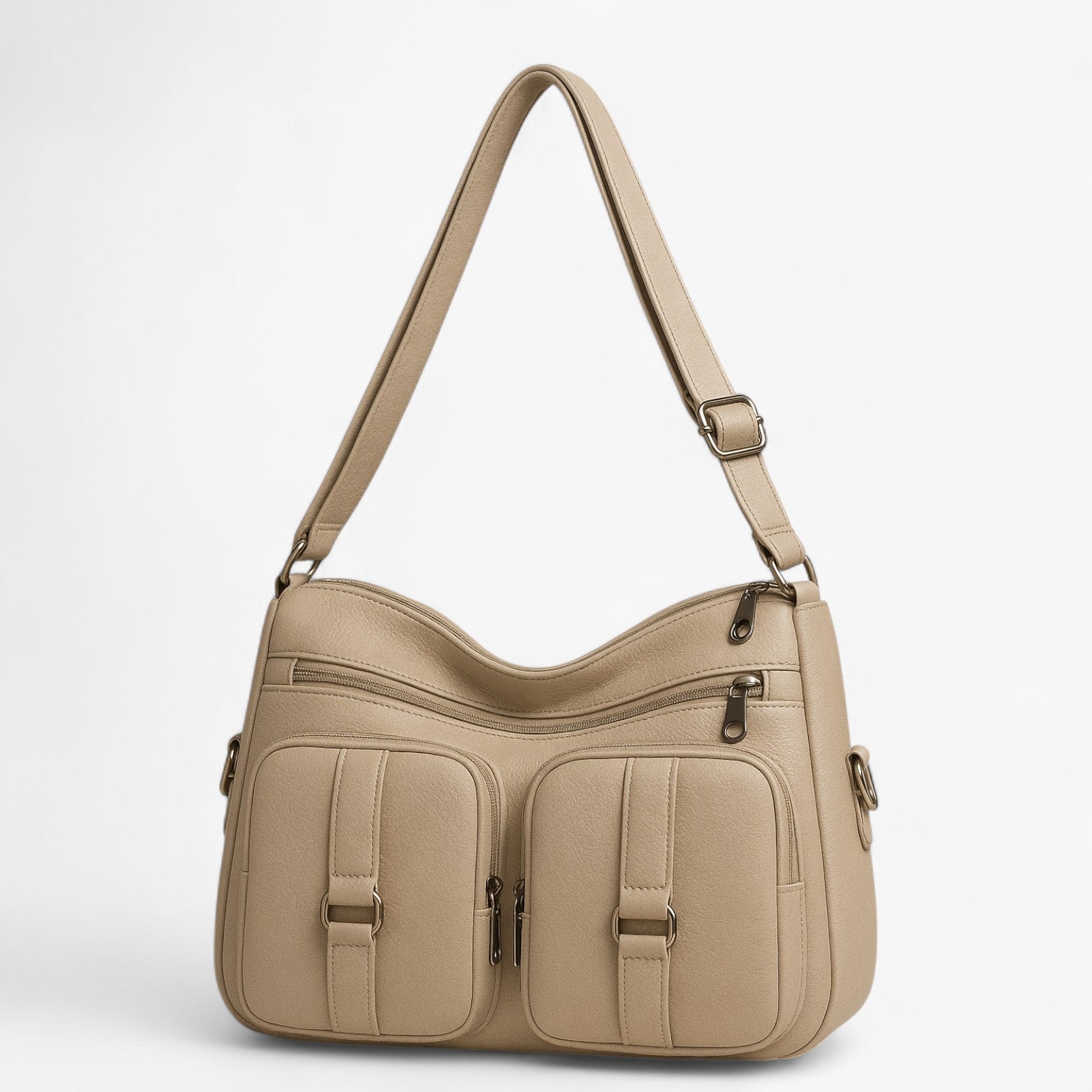 Gwyneth Cargo Bag | Multilommertaske til kvinder - Creme hvid - bags - {{ product_tags }