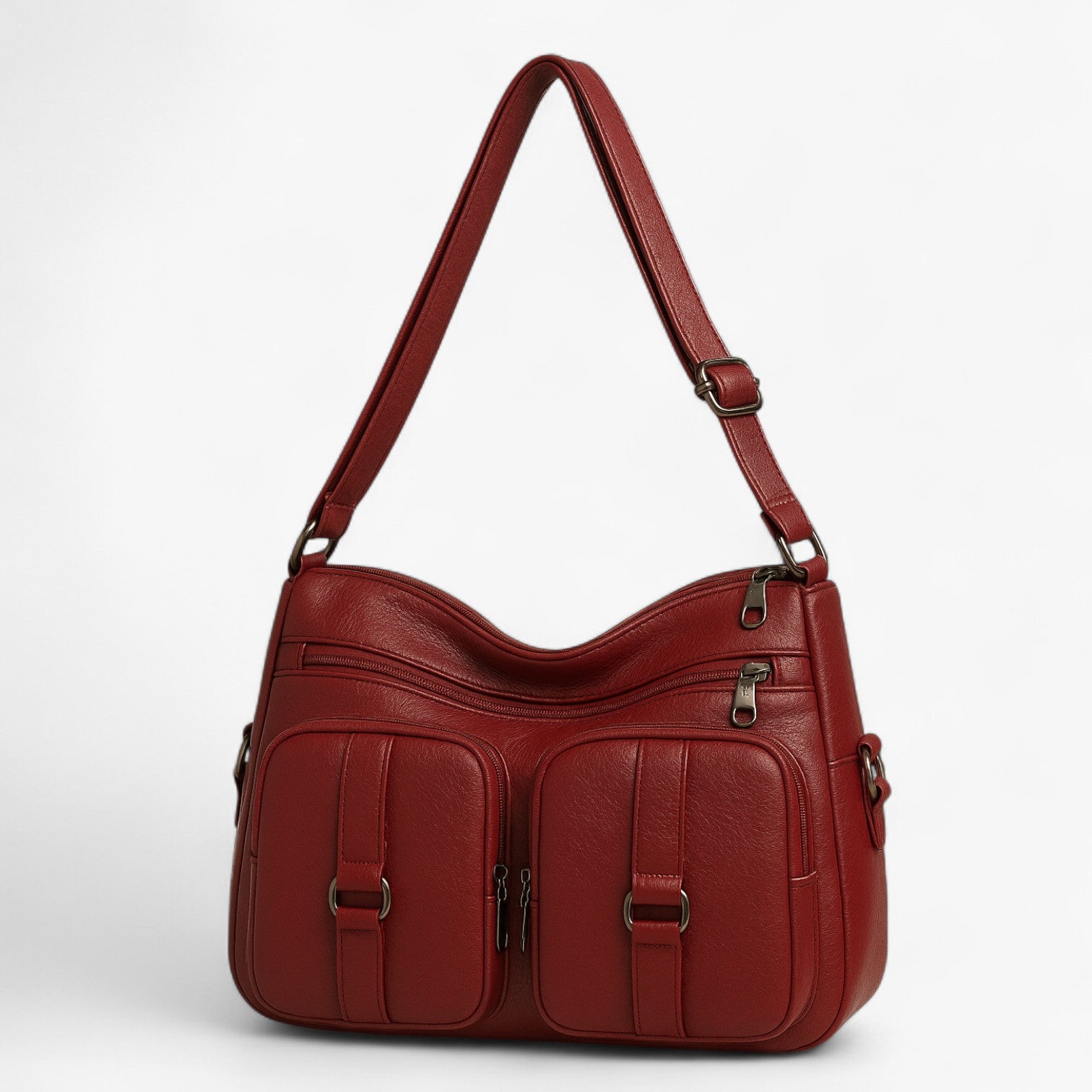 Gwyneth Cargo Bag | Multilommertaske til kvinder - Rød - bags - {{ product_tags }