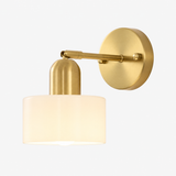 Bauhaus Væglampe i Farvet Glas - Moderne Planmonteret Lampe