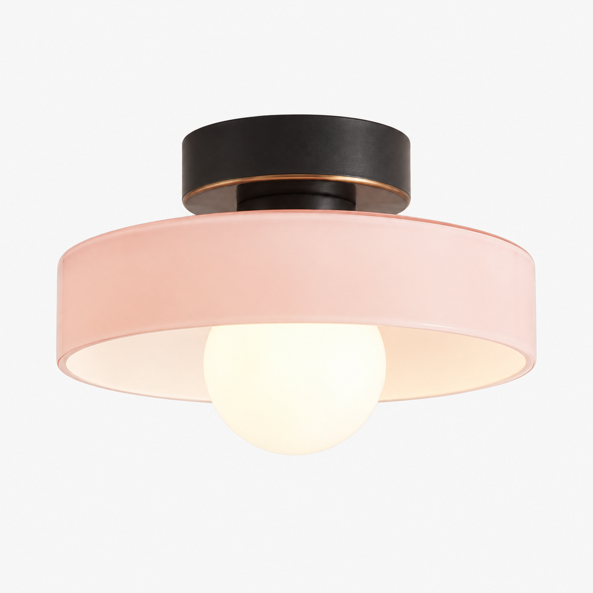 Bauhaus Loftlampe - Fransk-inspireret Messing Glas Geometrisk