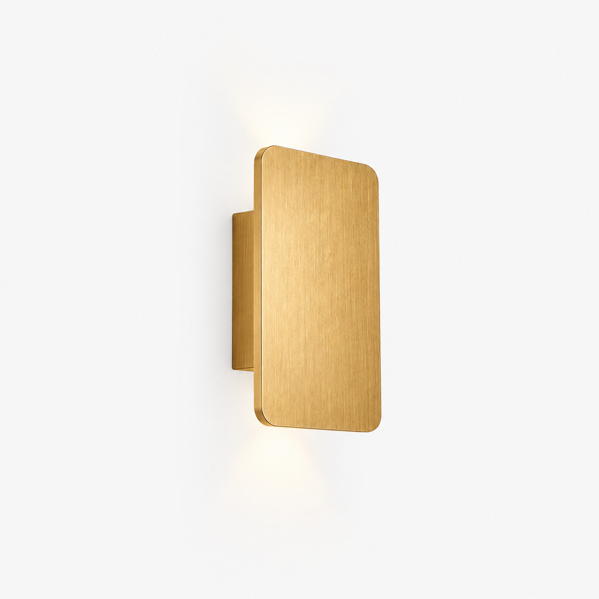 Indendørs rektangulær LED væglampe - Moderne metaldesign