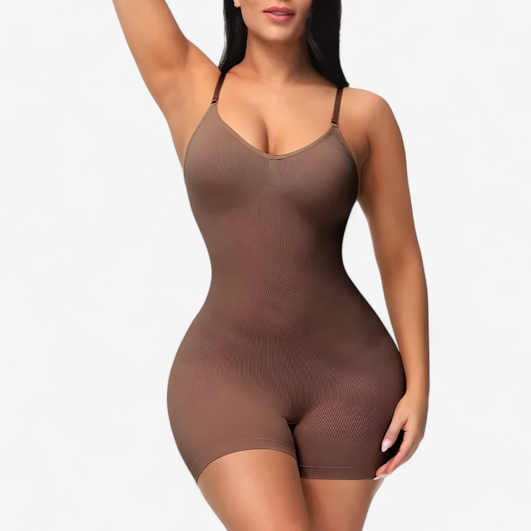 Emma | Slankepakke til damer - Brun kort - women's fashion - {{ product_tags }