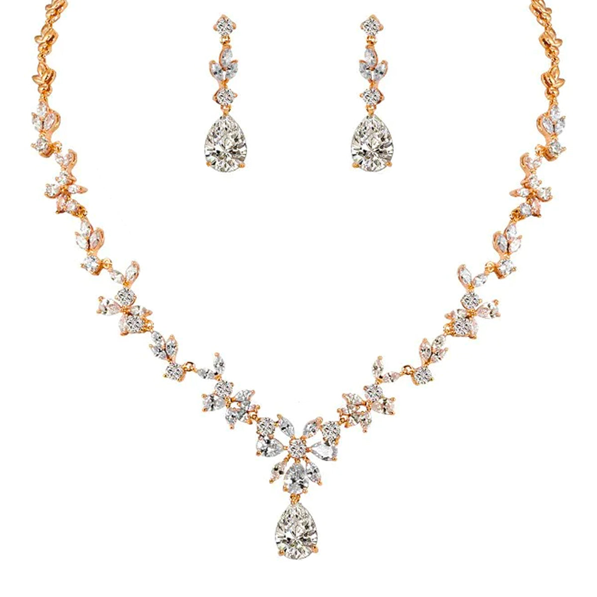 Dame Krystal Smykkesæt - Guld - Dame Krystal Smykkesæt - €25 - {{ product_tags }