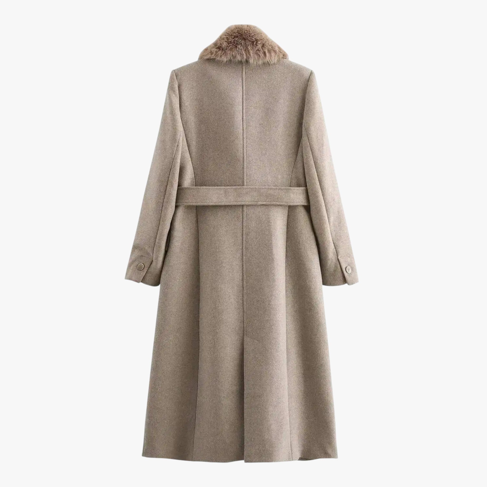 Mary | Dame Aftagelig Krave Uldfrakke - - Kvinders overtøj - {{ product_tags }