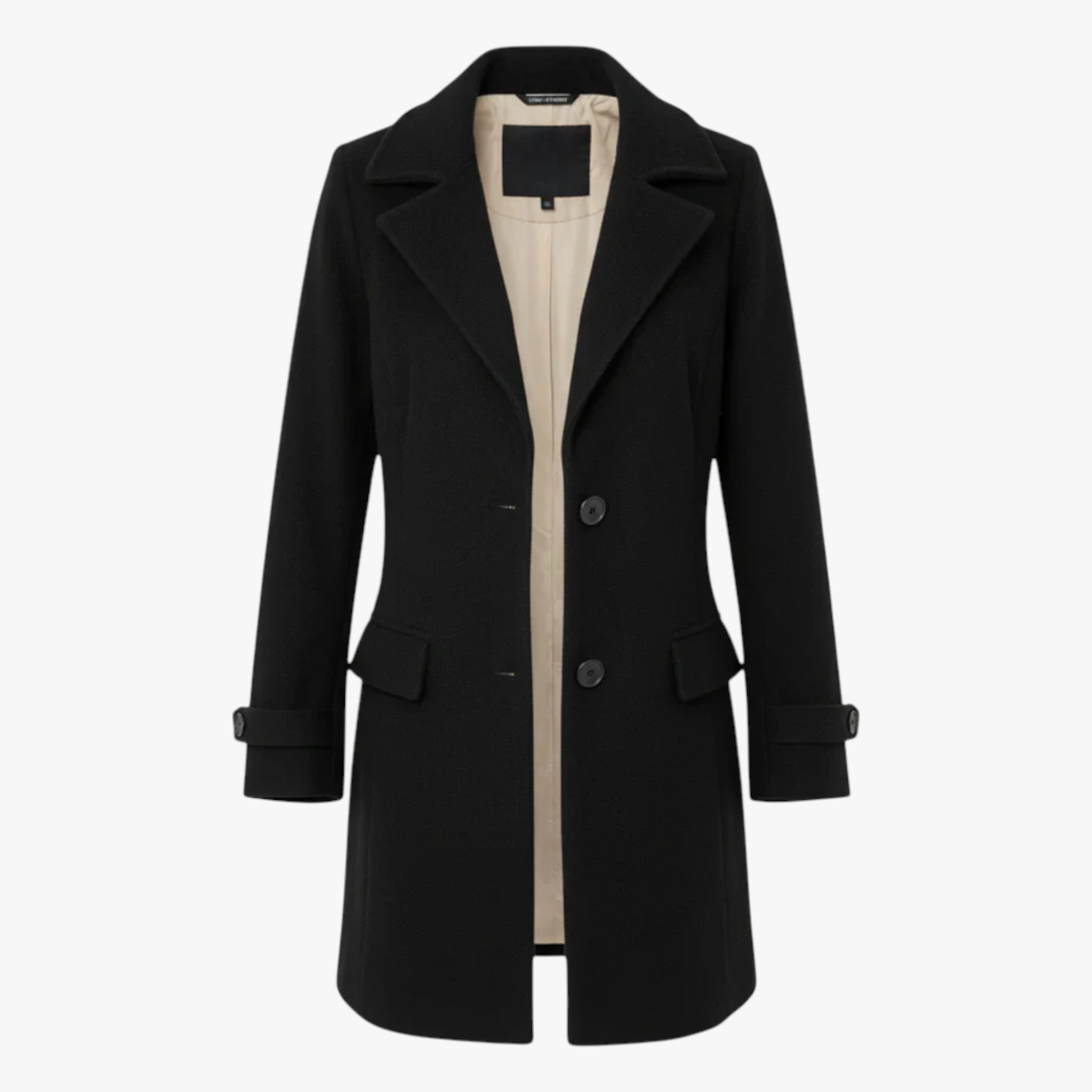 Conti | Dame Elegant Vinterjakke - Sort - Kvinders frakker og jakker - {{ product_tags }