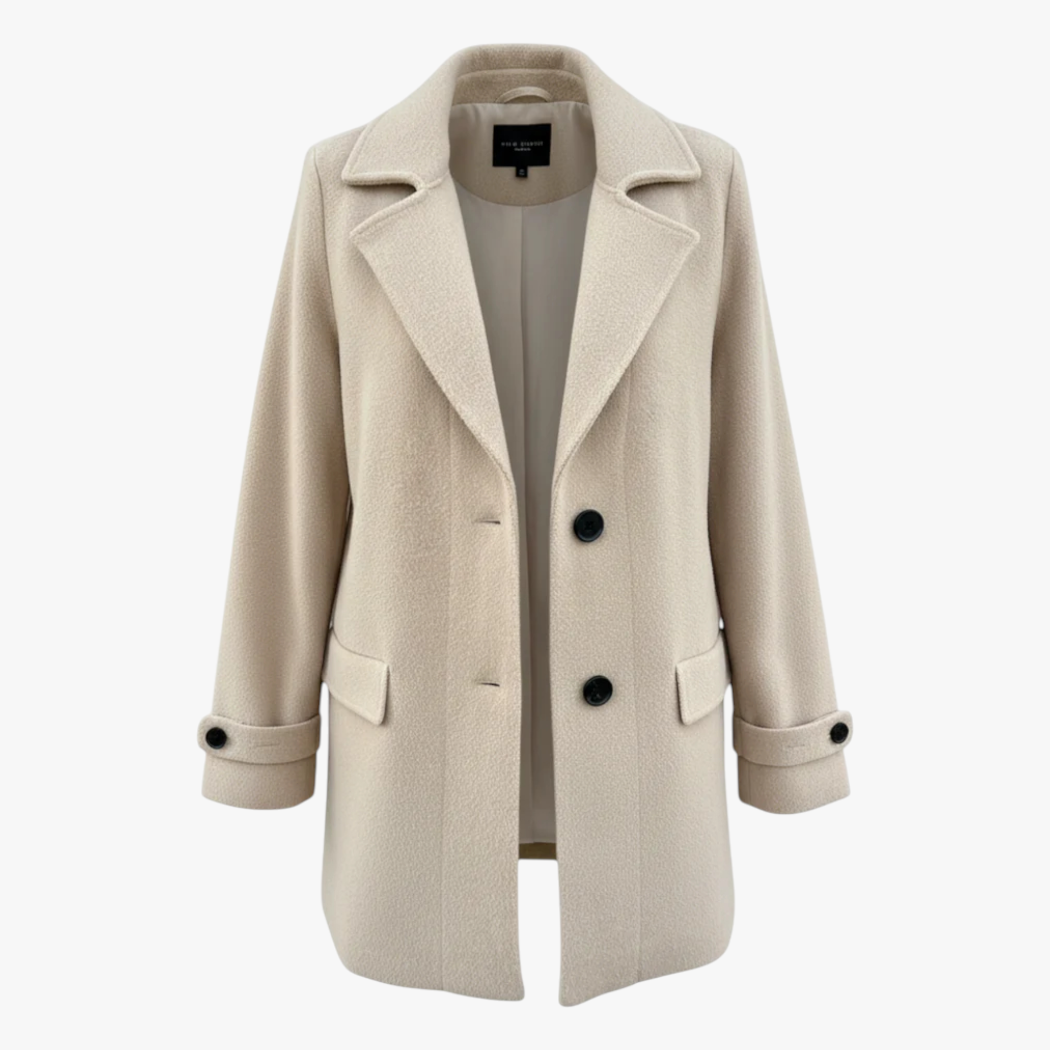 Conti | Dame Elegant Vinterjakke - Beige - Kvinders frakker og jakker - {{ product_tags }