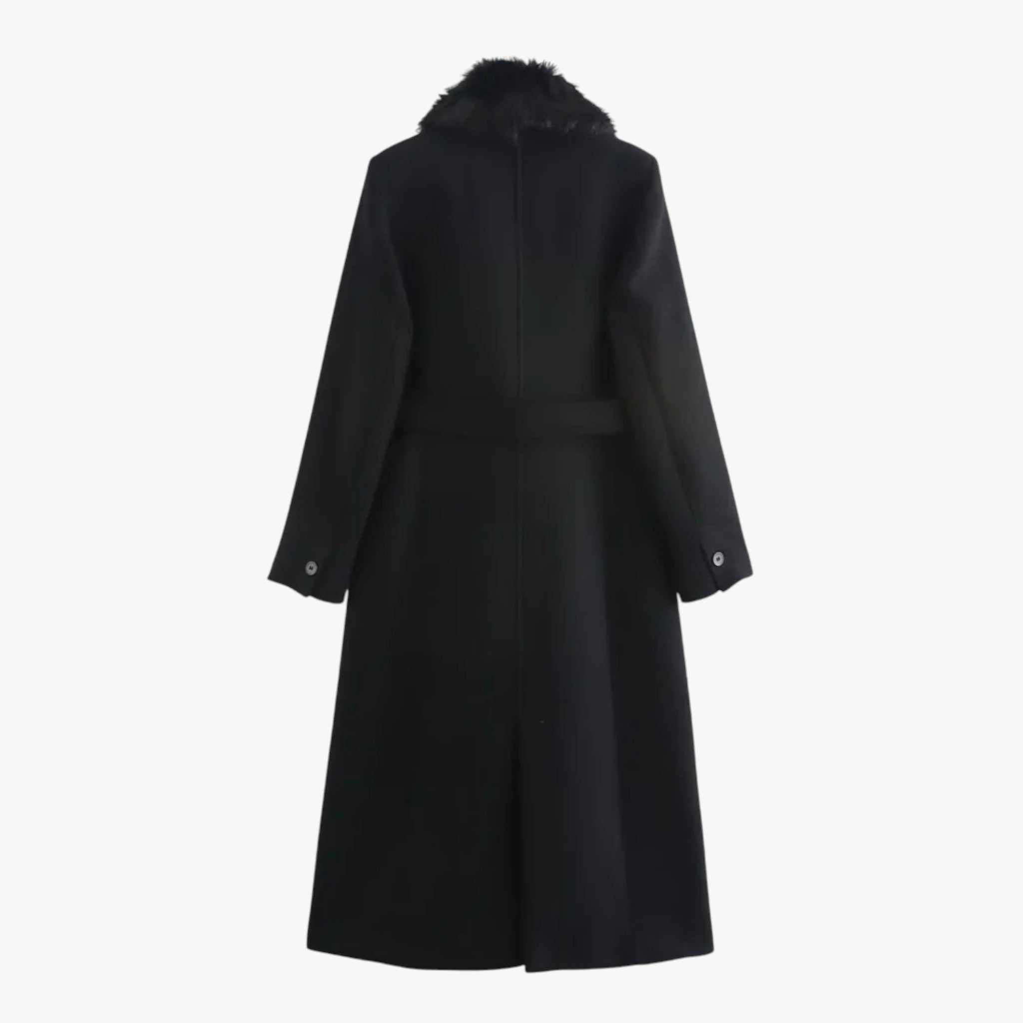 Luna | Dame Frakke med Pelskrave til Vinter - - Damefrakker og jakker - {{ product_tags }