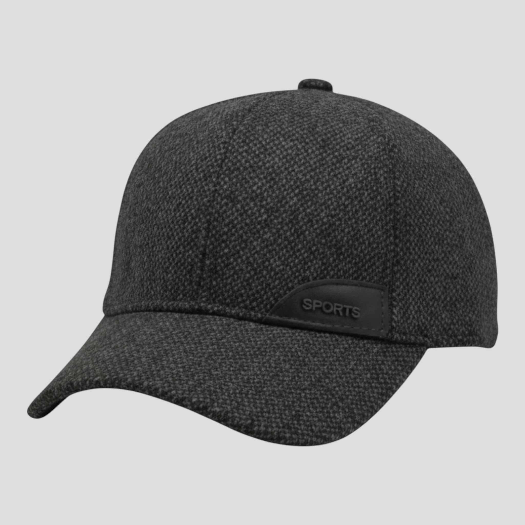 Max | Vintage Baseballcap - Stilet Varm og Ørebeskyttelse - Mørkegrå 56-61cm - winter - {{ product_tags }