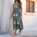 Ivy | Jumpsuit i bomuld med blomsterprint