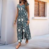 Ivy | Cotton Jumpsuit with Floral Print