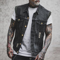 Denimvest til herrer | Ærmeløs i markant streetwear-stil