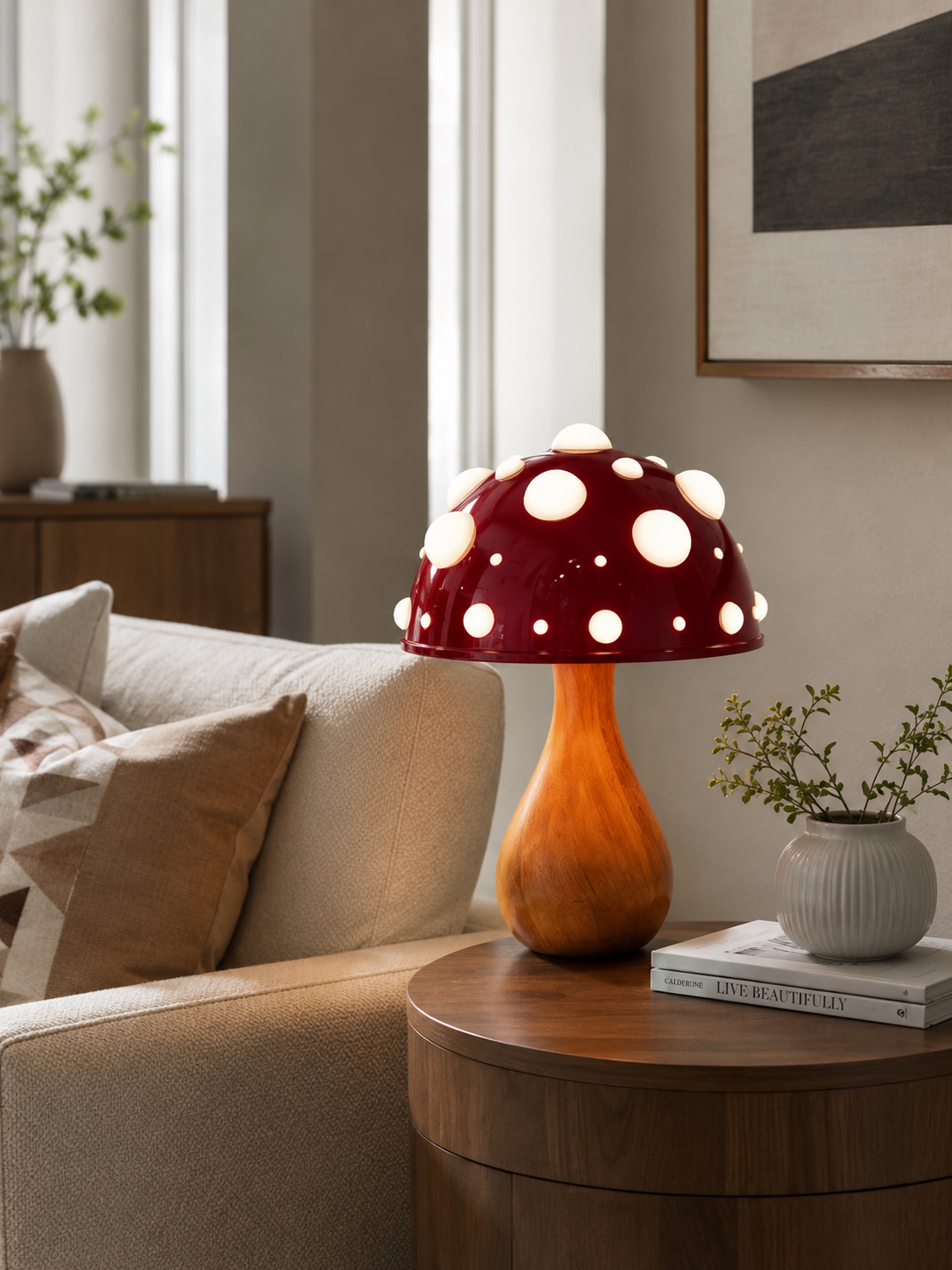 Svamp Bordlampe - Moderne Metal Dæmpbart Design