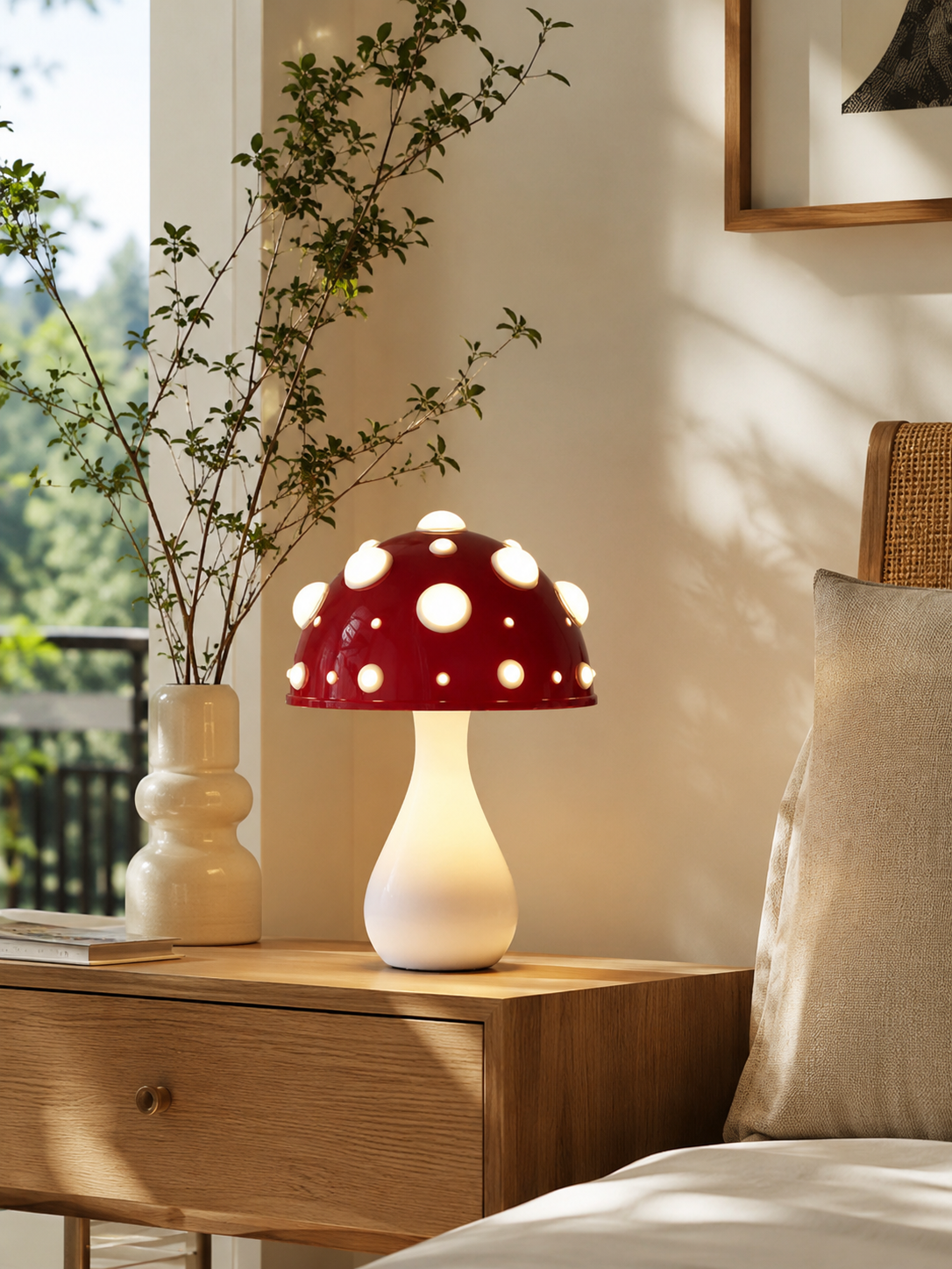 Svamp Bordlampe - Moderne Metal Dæmpbart Design