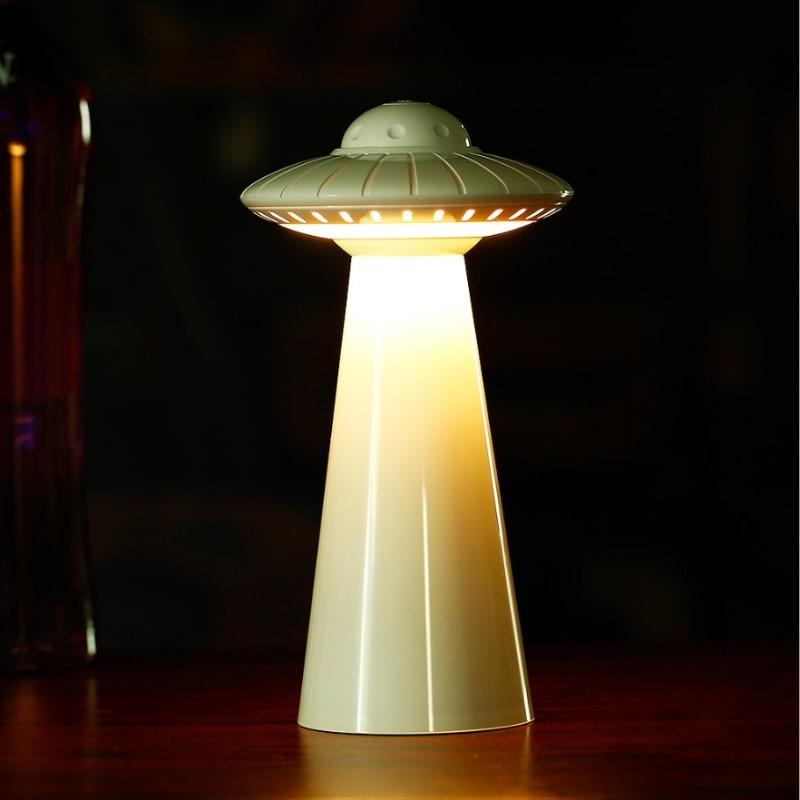 UFO Bordlampe – Genopladeligt LED Natlys - - LED Table Lamp - {{ product_tags }