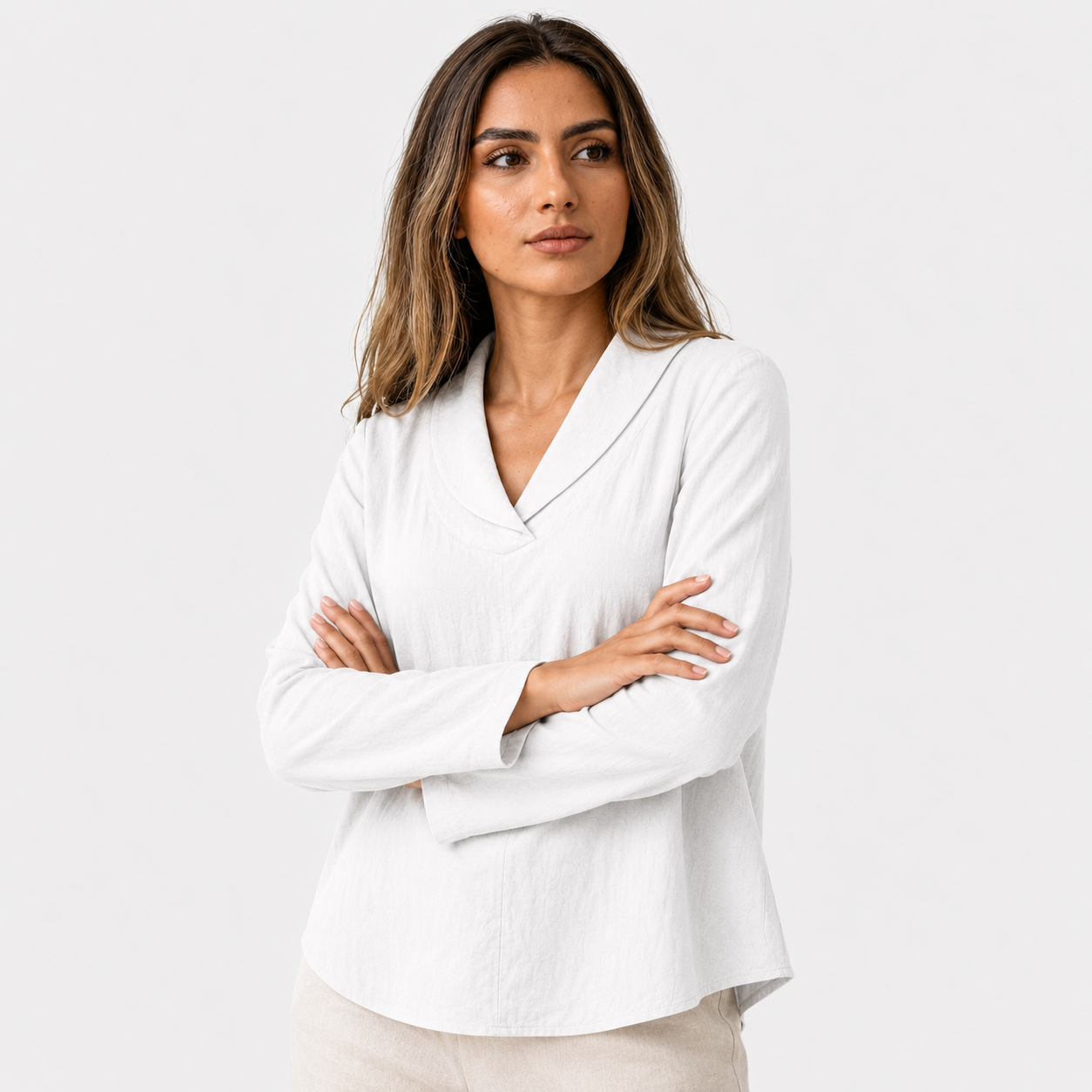 Evelyn | Elegant Breezy Summer Blouse