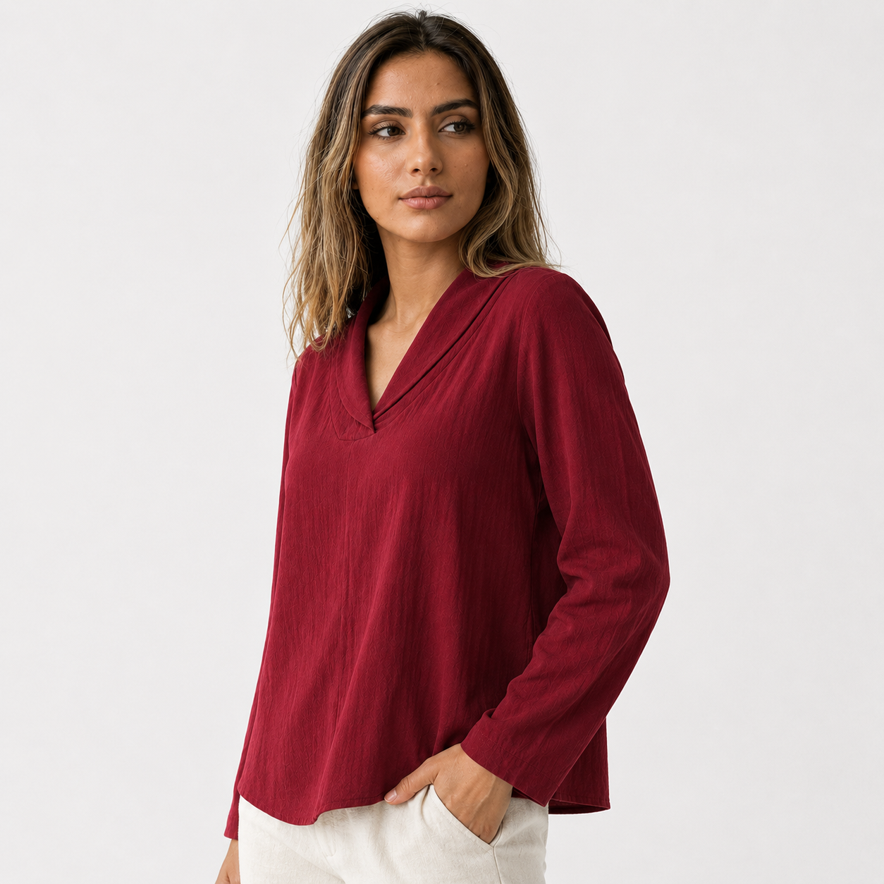 Evelyn | Elegant Breezy Summer Blouse
