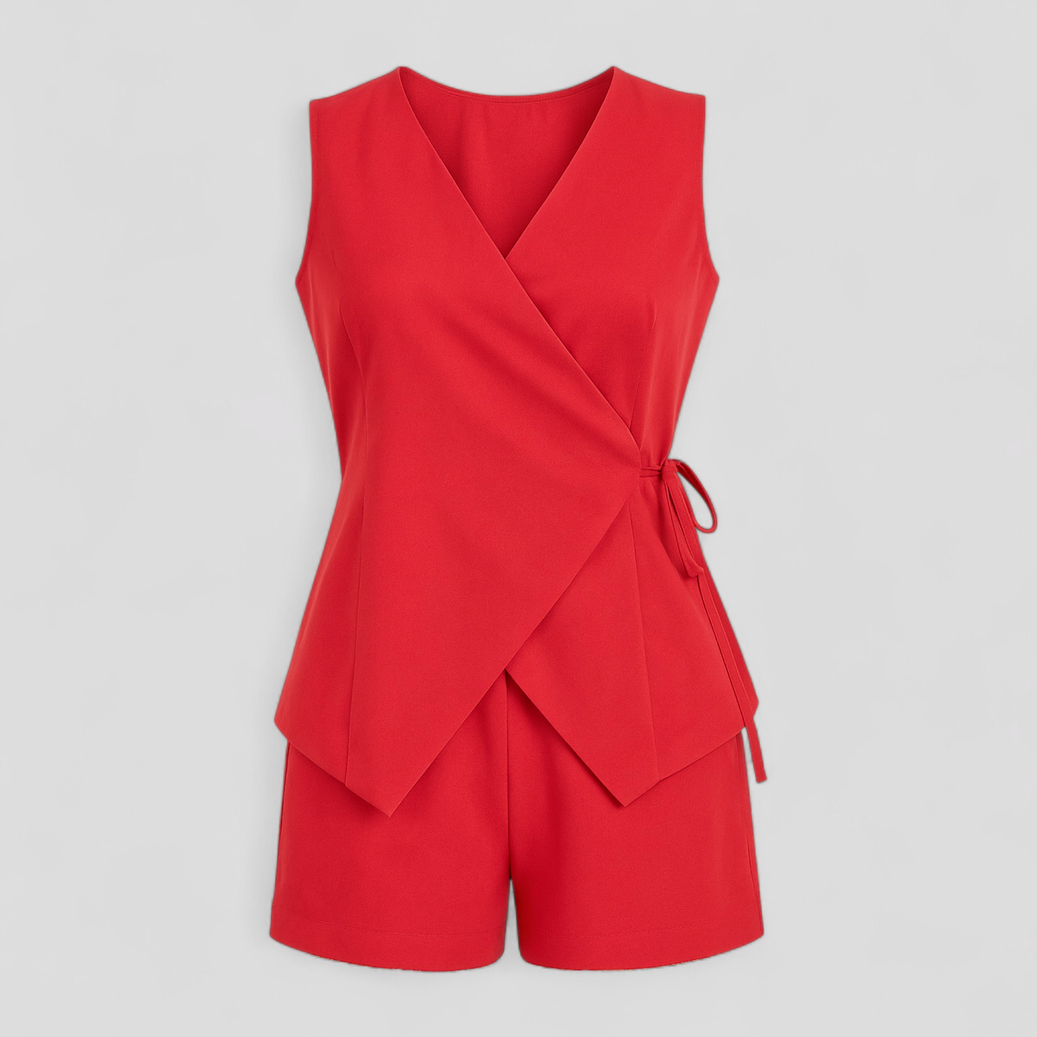 Aleece | Elegant Buksedragt til Kvinder - Bordeaux rød - Jumpsuits - {{ product_tags }