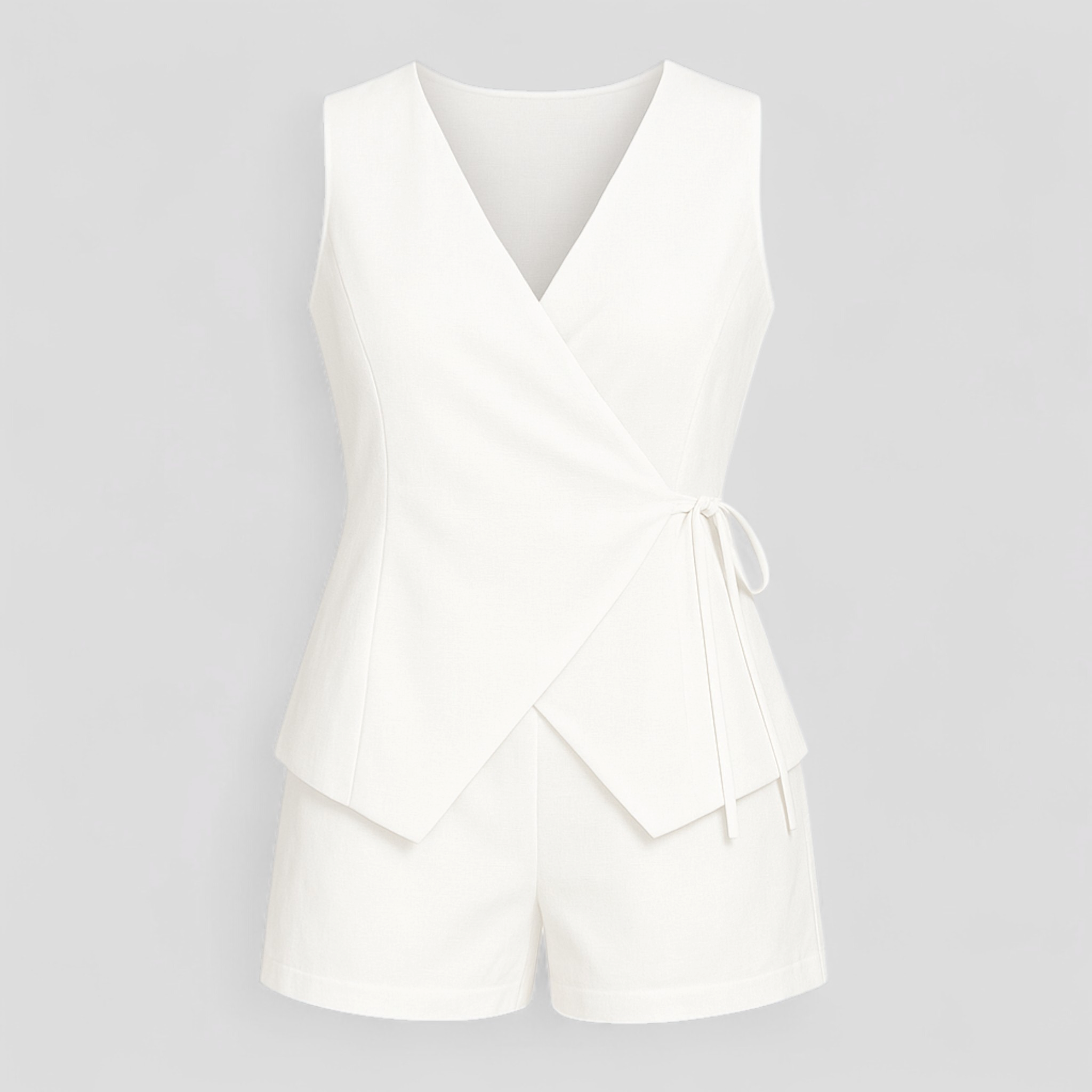 Aleece | Elegant Buksedragt til Kvinder - Hvid - Jumpsuits - {{ product_tags }