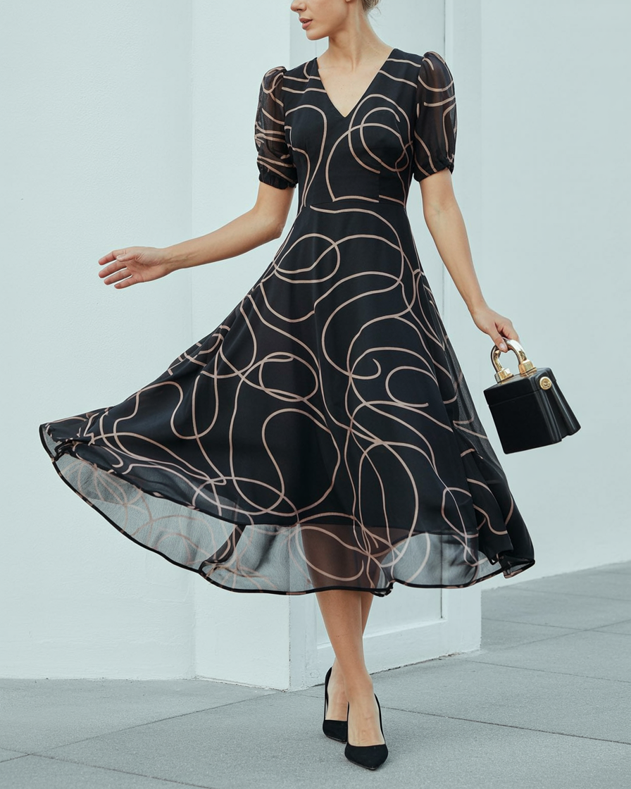 Eliana | Kvinders Polyester Maxikjole - - Kvinders Kjoler - {{ product_tags }