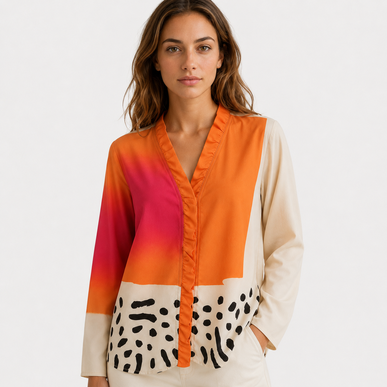 Emma | Elegante luftige Sommerbluse