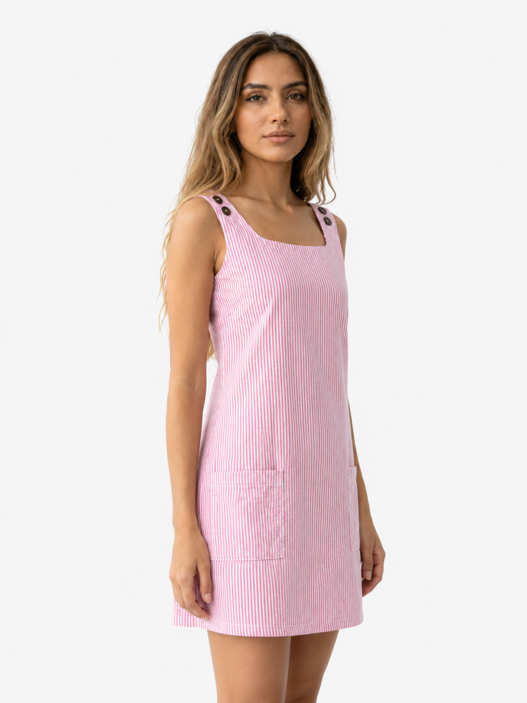 Felicia - Stribet lommekjole - - Tøj > Kjoler - {{ product_tags }