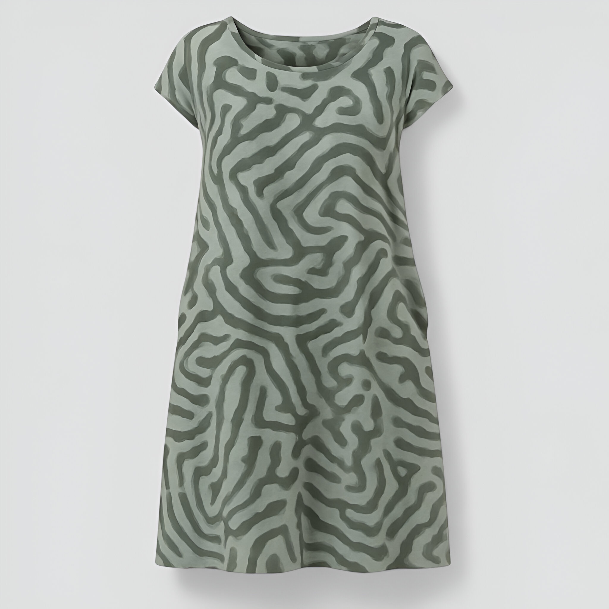 Oria | Damer A-Line Sommerkjole - Grøn - Kjoler - {{ product_tags }