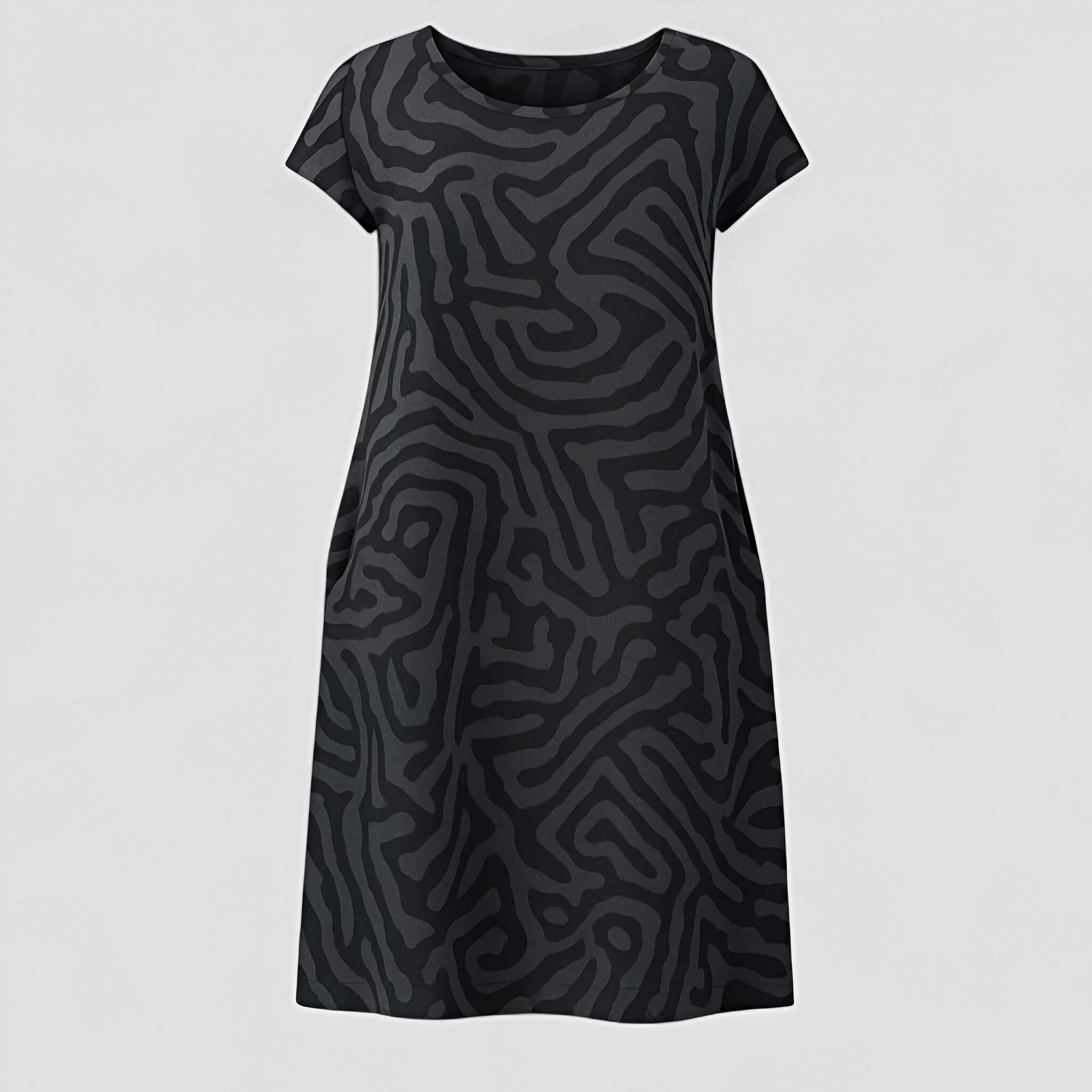 Oria | Damer A-Line Sommerkjole - Sort - Kjoler - {{ product_tags }