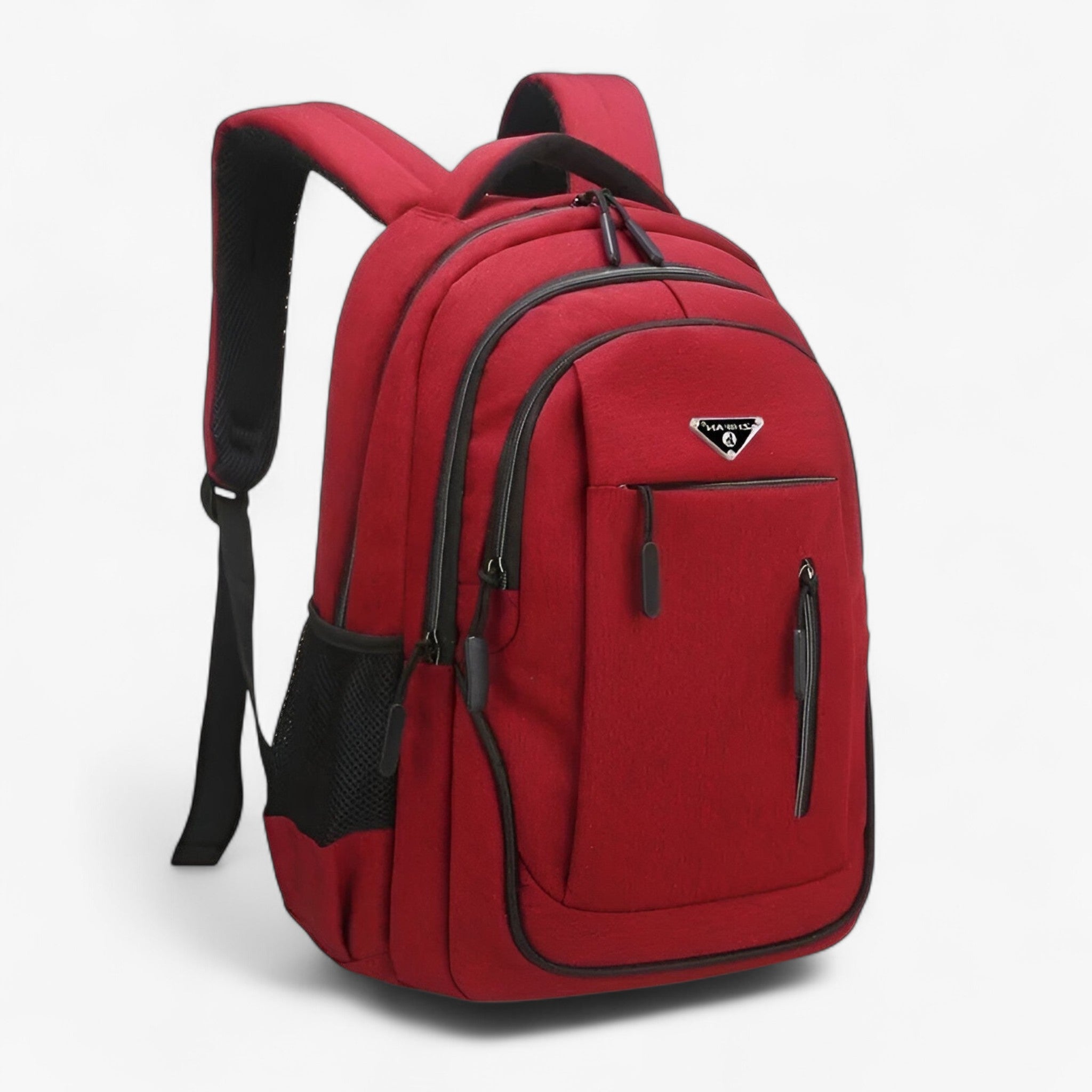 Finn | Rummelig laptoprygsæk til studerende - Rød - Backpacks - {{ product_tags }