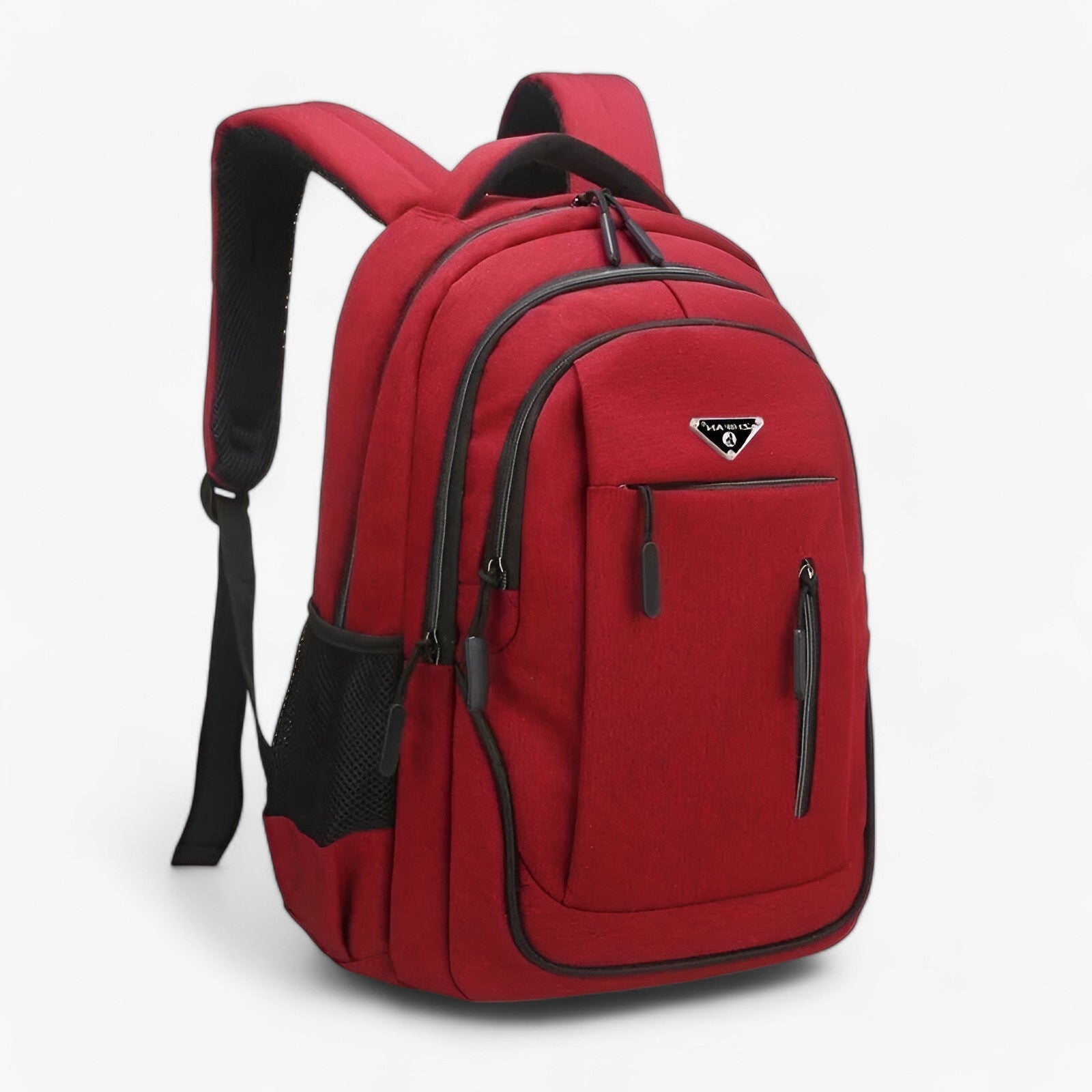 Finn | Rummelig laptoprygsæk til studerende - Rød - Backpacks - {{ product_tags }