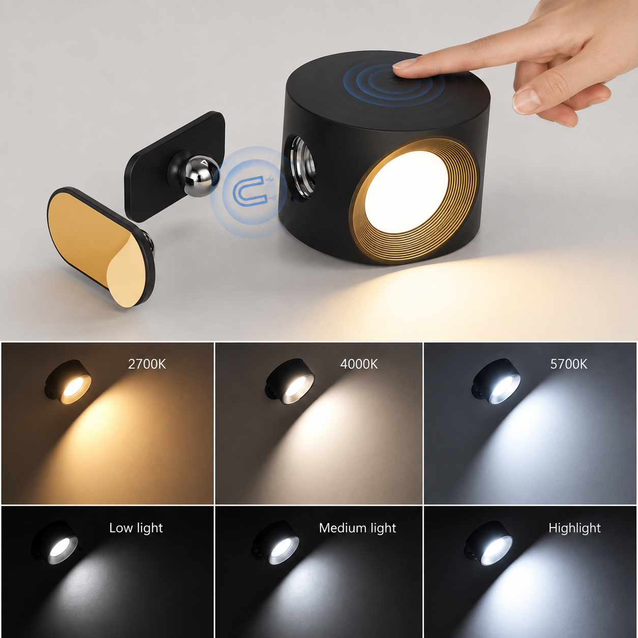 Flexilight™ | 360° trådløs genopladelig væglampe - - house & garden - {{ product_tags }