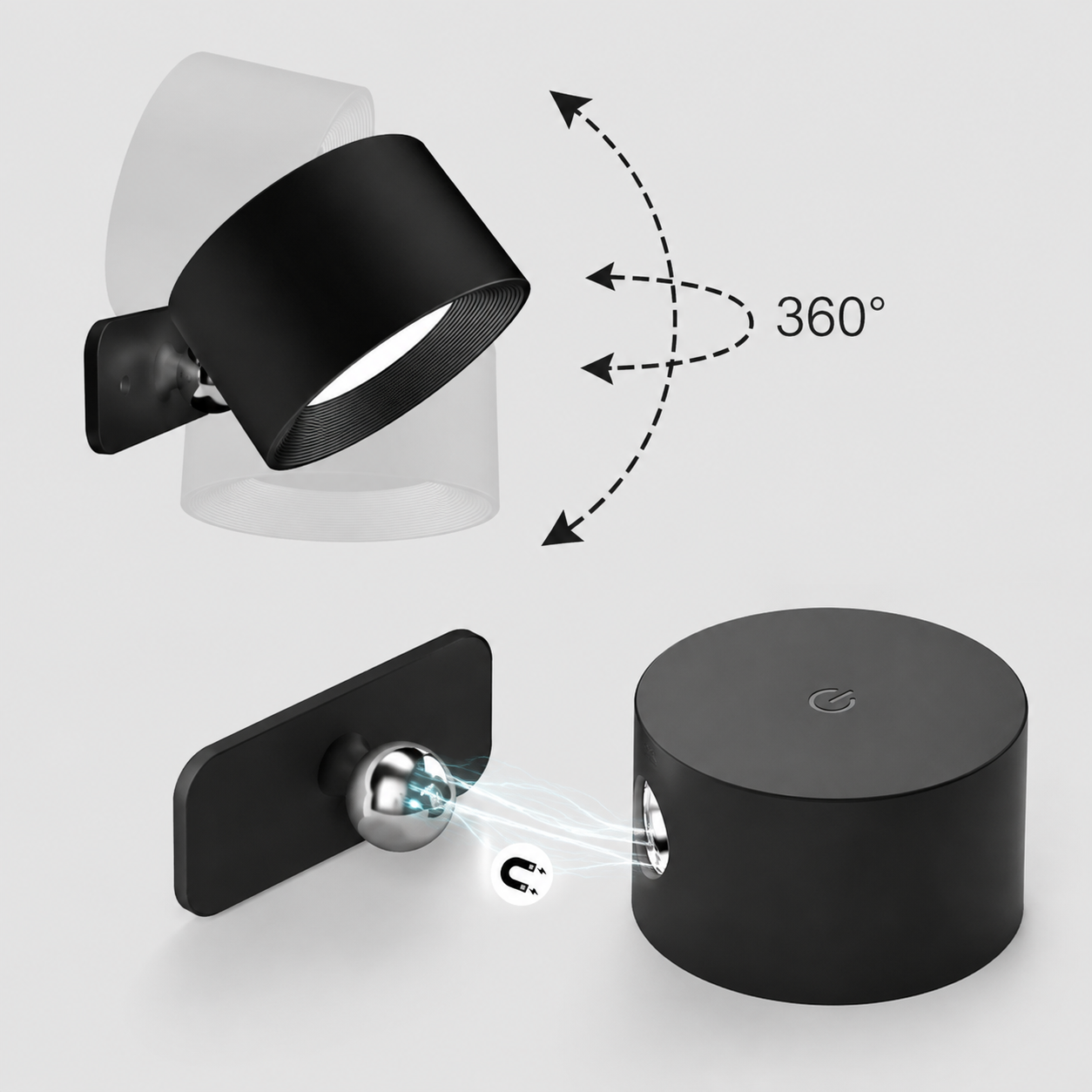 Flexilight™ | 360° trådløs genopladelig væglampe - - house & garden - {{ product_tags }
