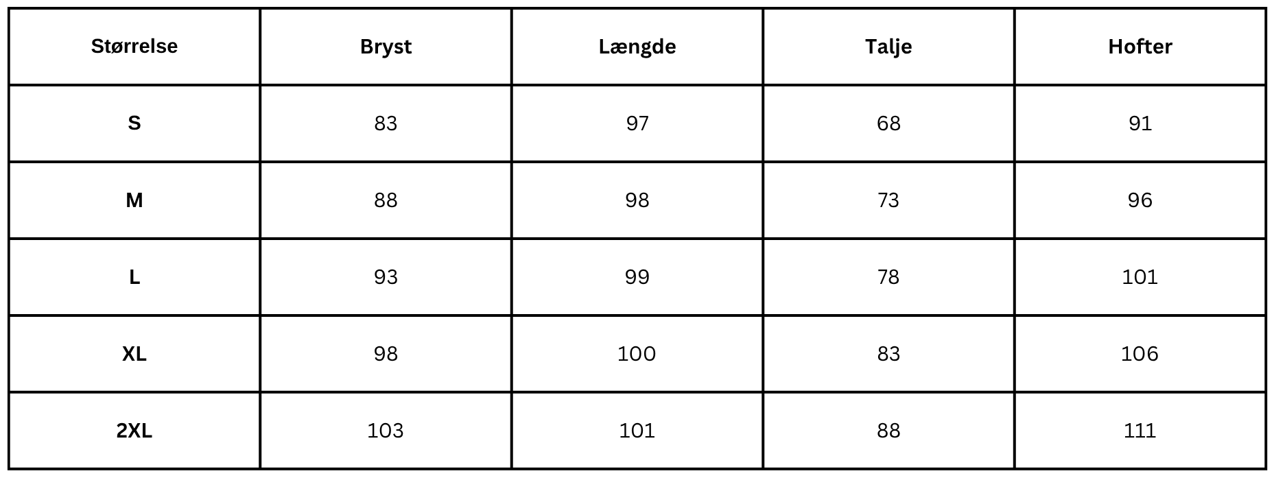 Size Guide