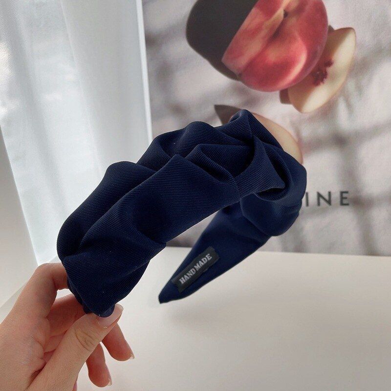 Freya-pandebånd | Løft din frisure med dette stilfulde brede pandebånd - Blå - women's fashion - {{ product_tags }