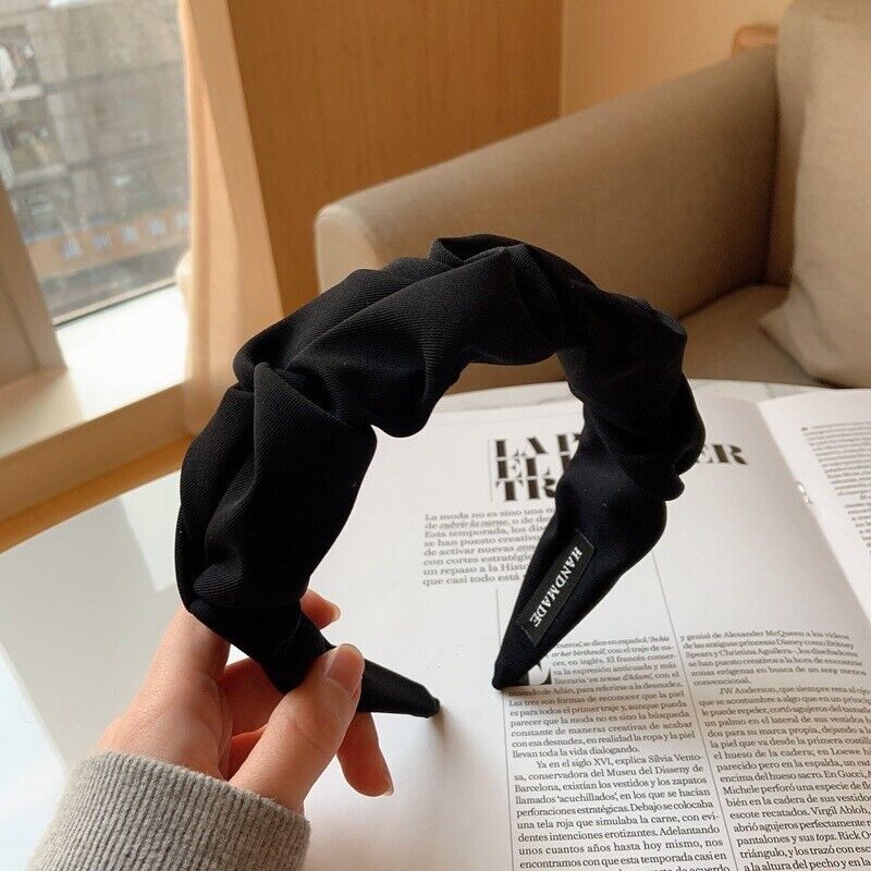 Freya-pandebånd | Løft din frisure med dette stilfulde brede pandebånd - Sort - women's fashion - {{ product_tags }