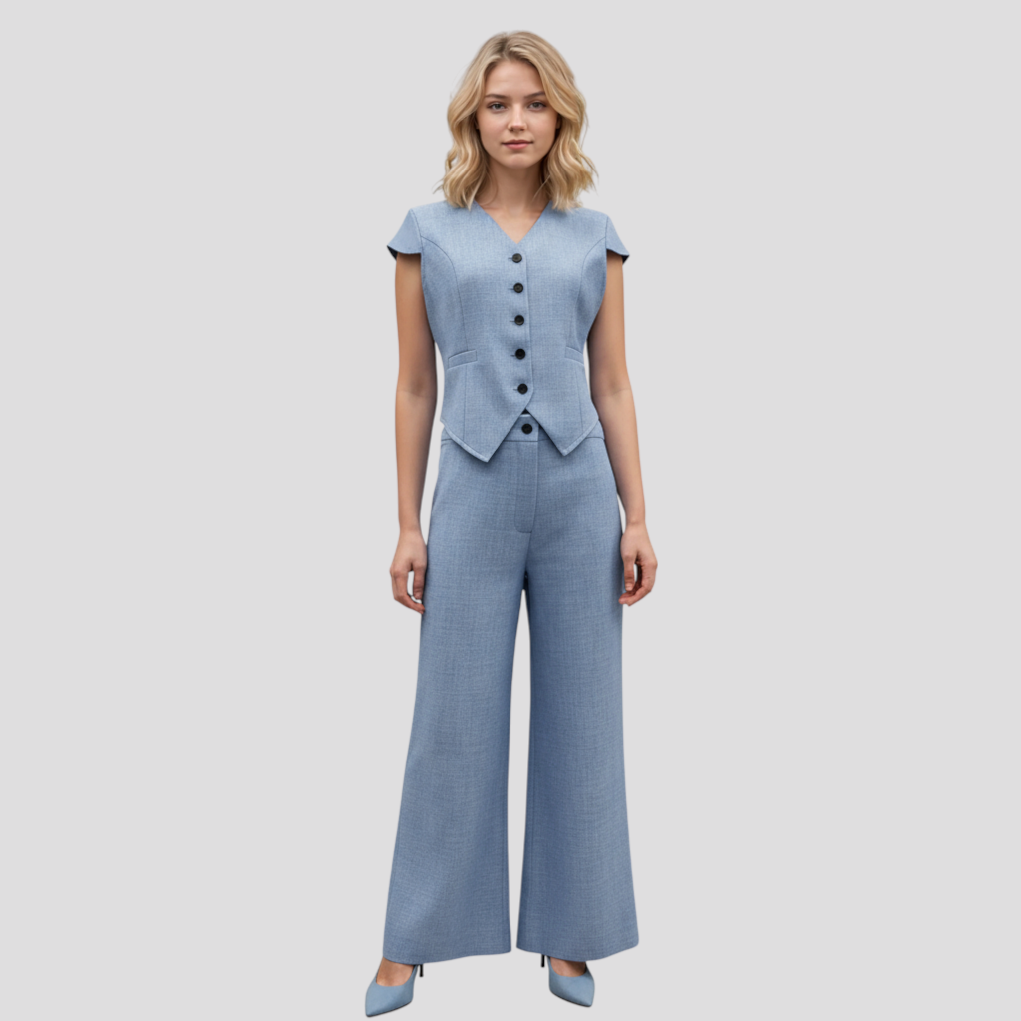 Aria | Kvinders Elegant Top og Bukser Sæt - - Kvinders sæt - {{ product_tags }